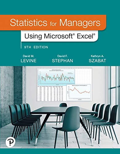 Pre-Owned Statistics for Managers Using Microsoft Excel [RENTAL EDITION ...