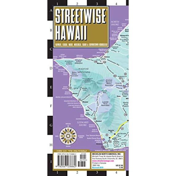 Pre-Owned Streetwise Map Hawaii - Laminated City Center Street Map of Hawaii: City Plans (Michelin City Plans) Paperback