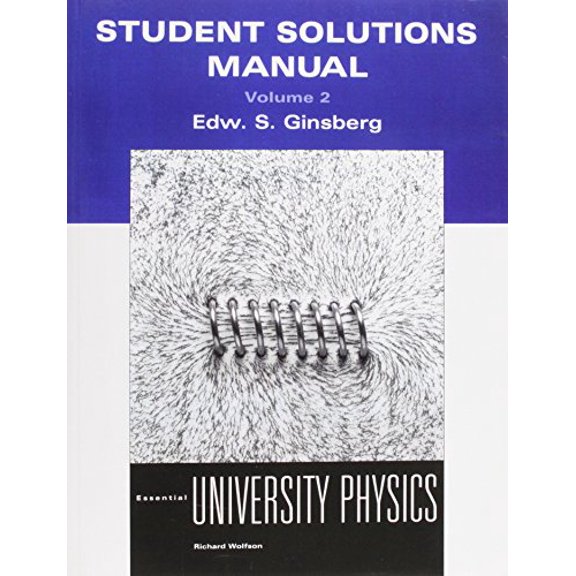 Pre-Owned Pre-Owned Student Solutions Manual Volume 2 for Essential University Physics Paperback