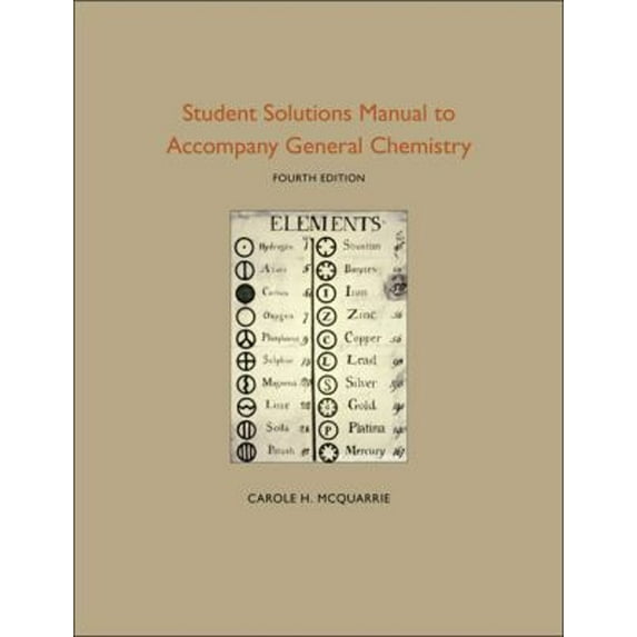 Pre-Owned Student Solutions Manual to Accompany General Chemistry (Paperback) 1891389734 9781891389733