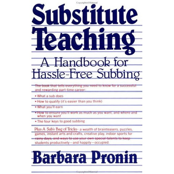 Pre-Owned Substitute Teaching : A Handbook for Hassle-Free Subbing 9780312774844
