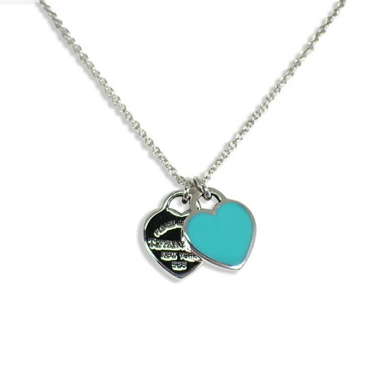 Tiffany enamel heart necklace online