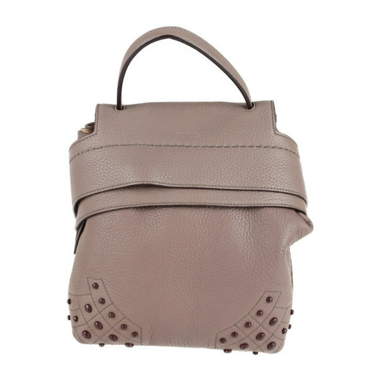Pre-Owned TOD'S Tod's Wave Line Backpack/Daypack Leather Purple Gray 3WAY  Mini Backpack Shoulder Bag Handbag (Like New) - Walmart.com