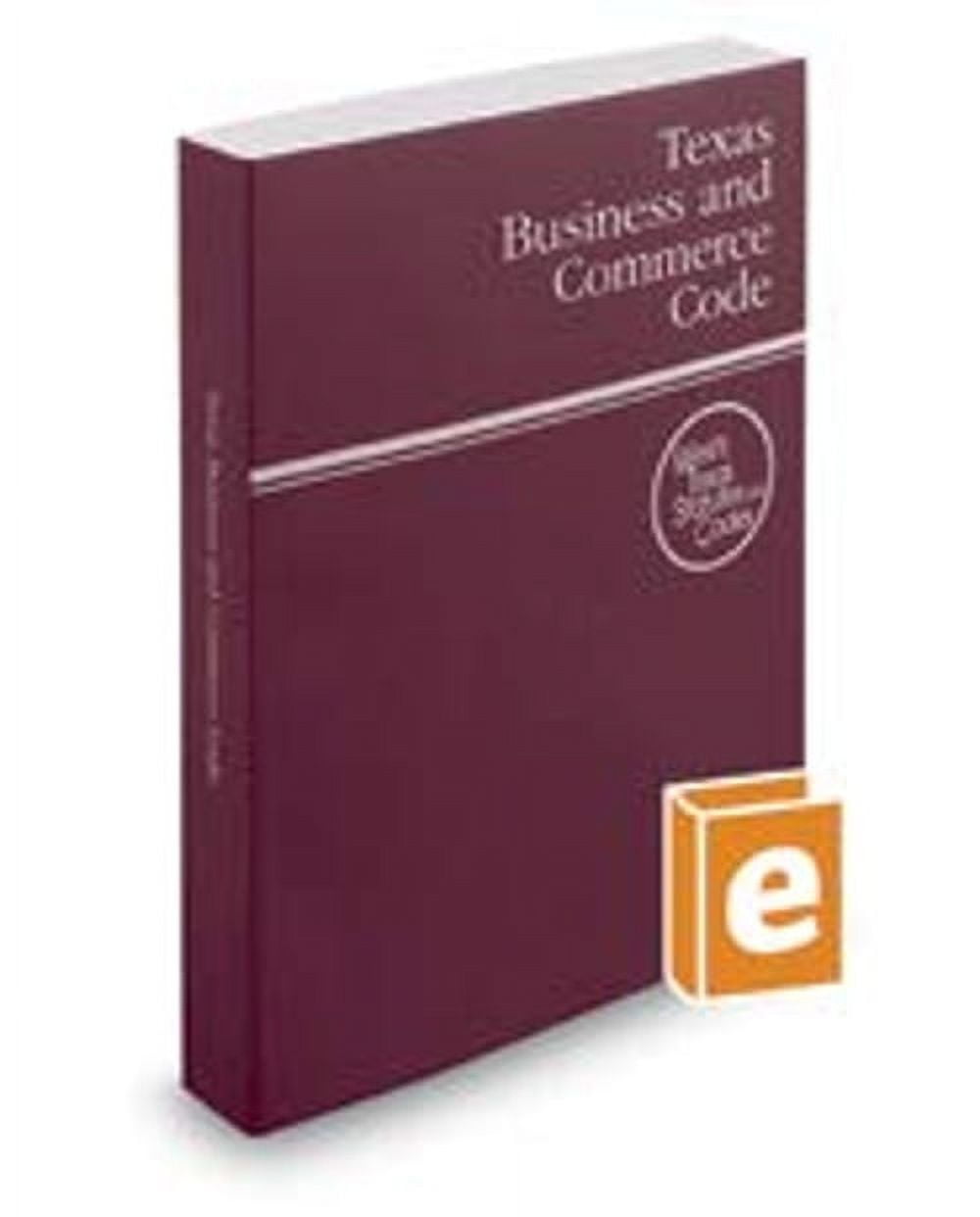 PreOwned Texas Business and Commerce Code 2018 (Texas Business and Commercial Code) (Other