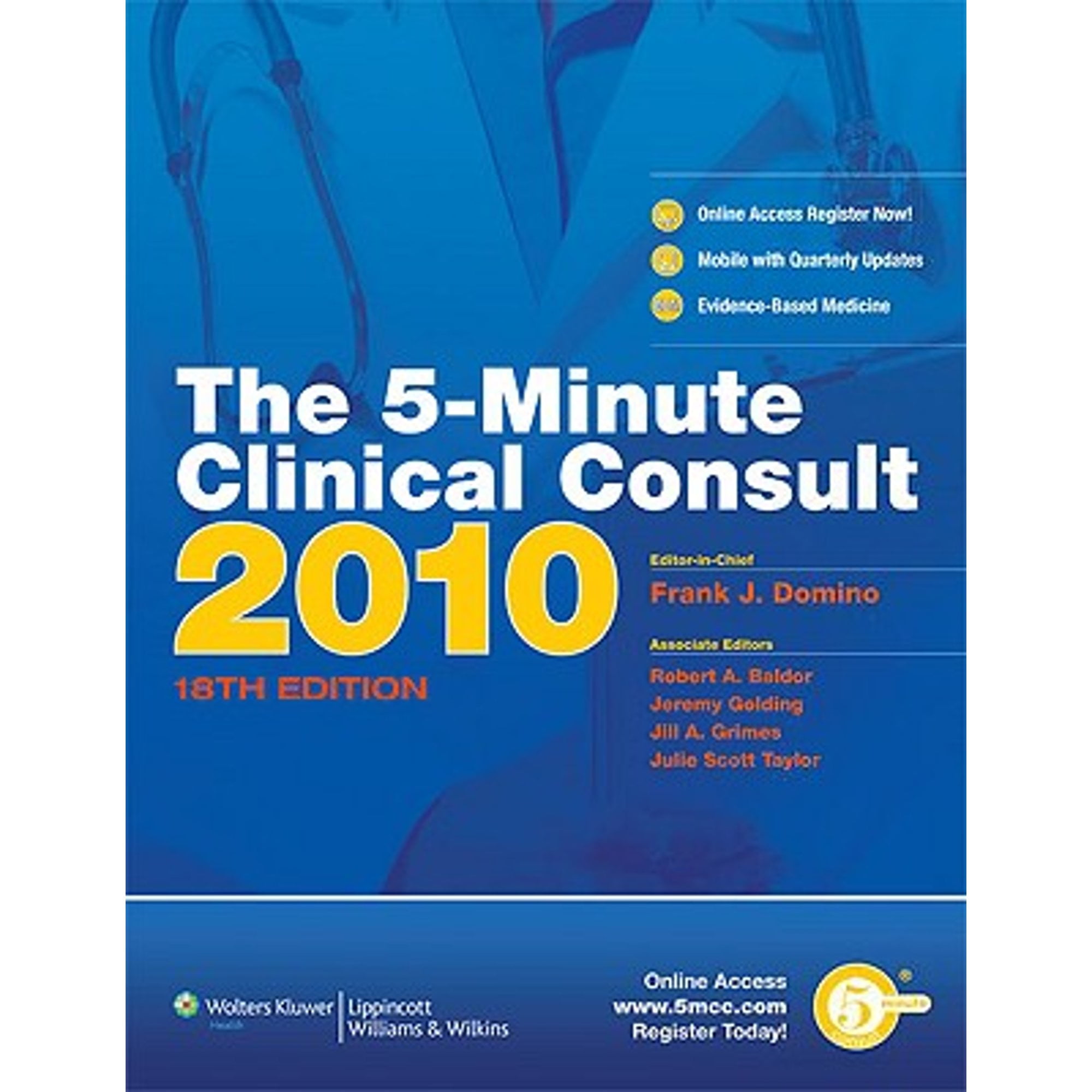 PreOwned The 5Minute Clinical Consult (Hardcover 9781605470139) by Dr