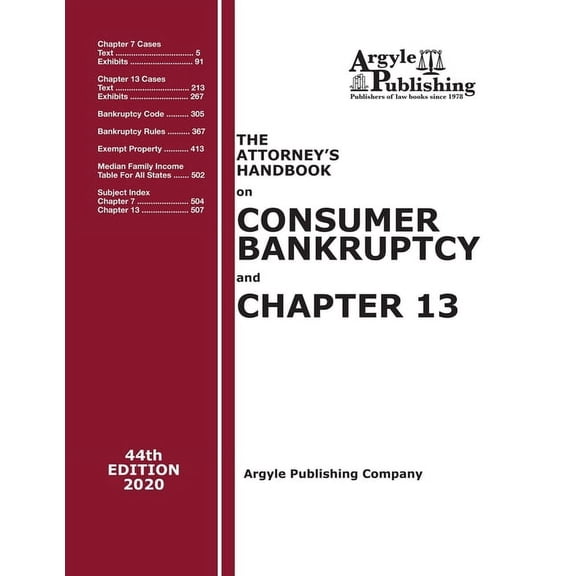 Pre-Owned The Attorneys Handbook on Consumer Bankruptcy and Chapter 13 Paperback 188073057X 9781880730577 Argyle Publishing Company
