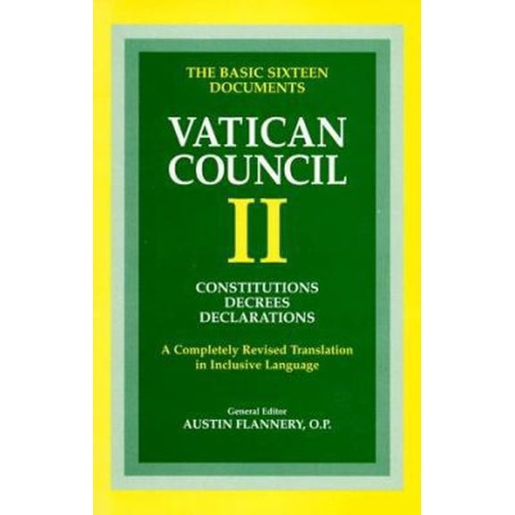 Pre-Owned Vatican Council II: Constitutions, Decrees, Declarations by Austin Flannery Paperback, RELIGION / Christianity / History, English
