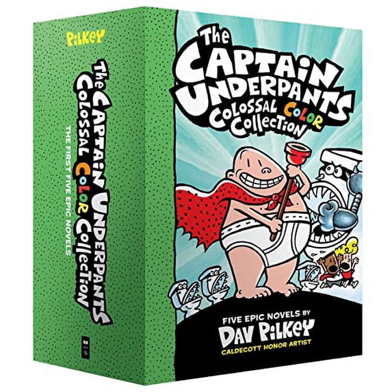 Pre-Owned The Captain Underpants Colossal Color Collection (Captain Underpants #1-5 Boxed Set) Paperback