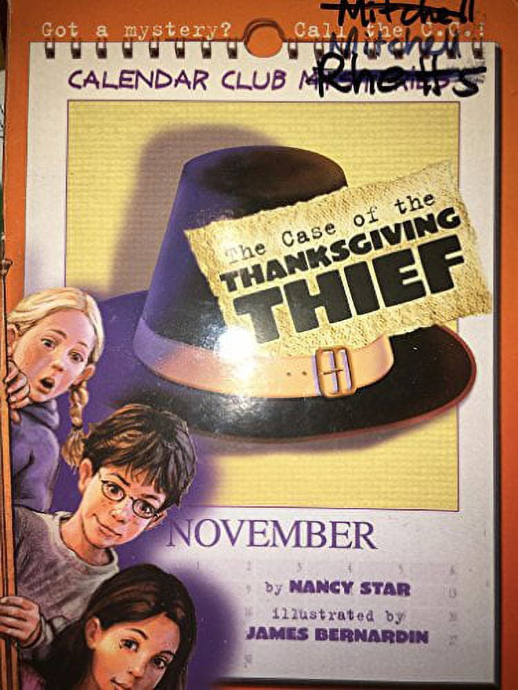 PreOwned The Case of the Thanksgiving Thief Calendar Club Mysteries