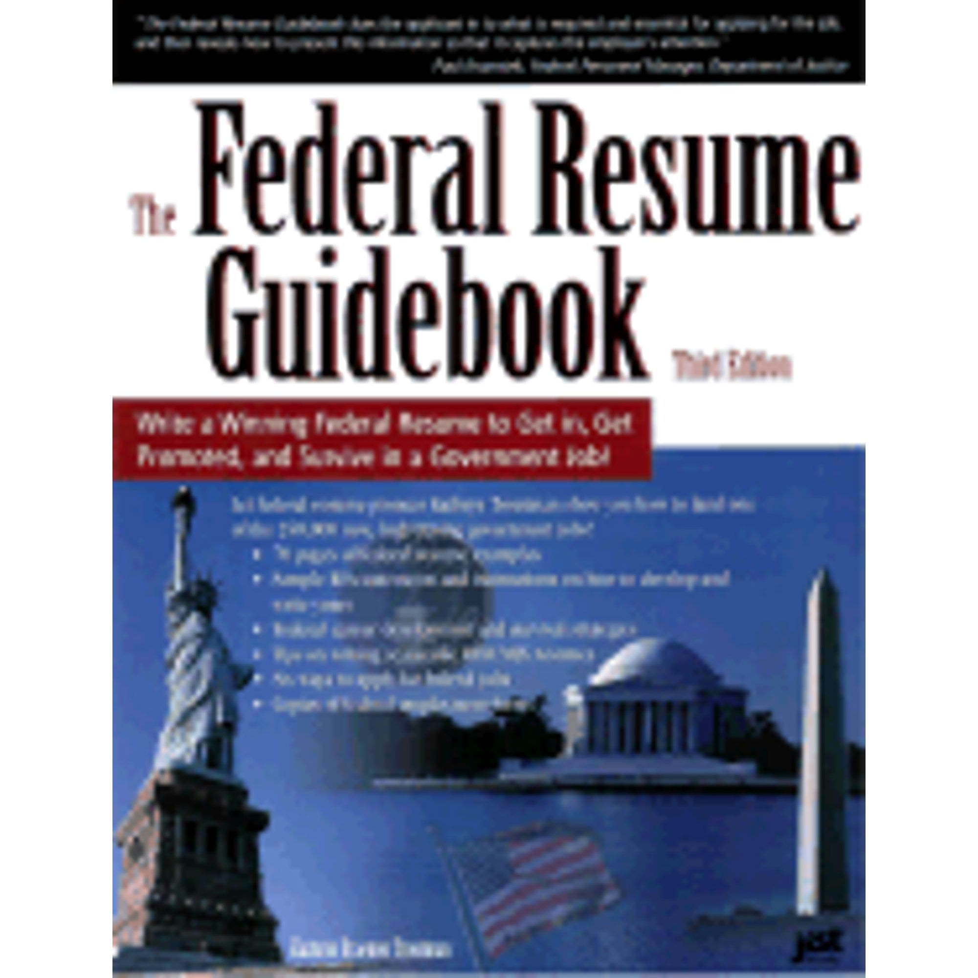 PreOwned The Federal Resume Guidebook Write a Winning Federal Resume