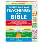 The Most Significant Teachings in the Bible by Christopher D. Hudson Paperback, Religion, English