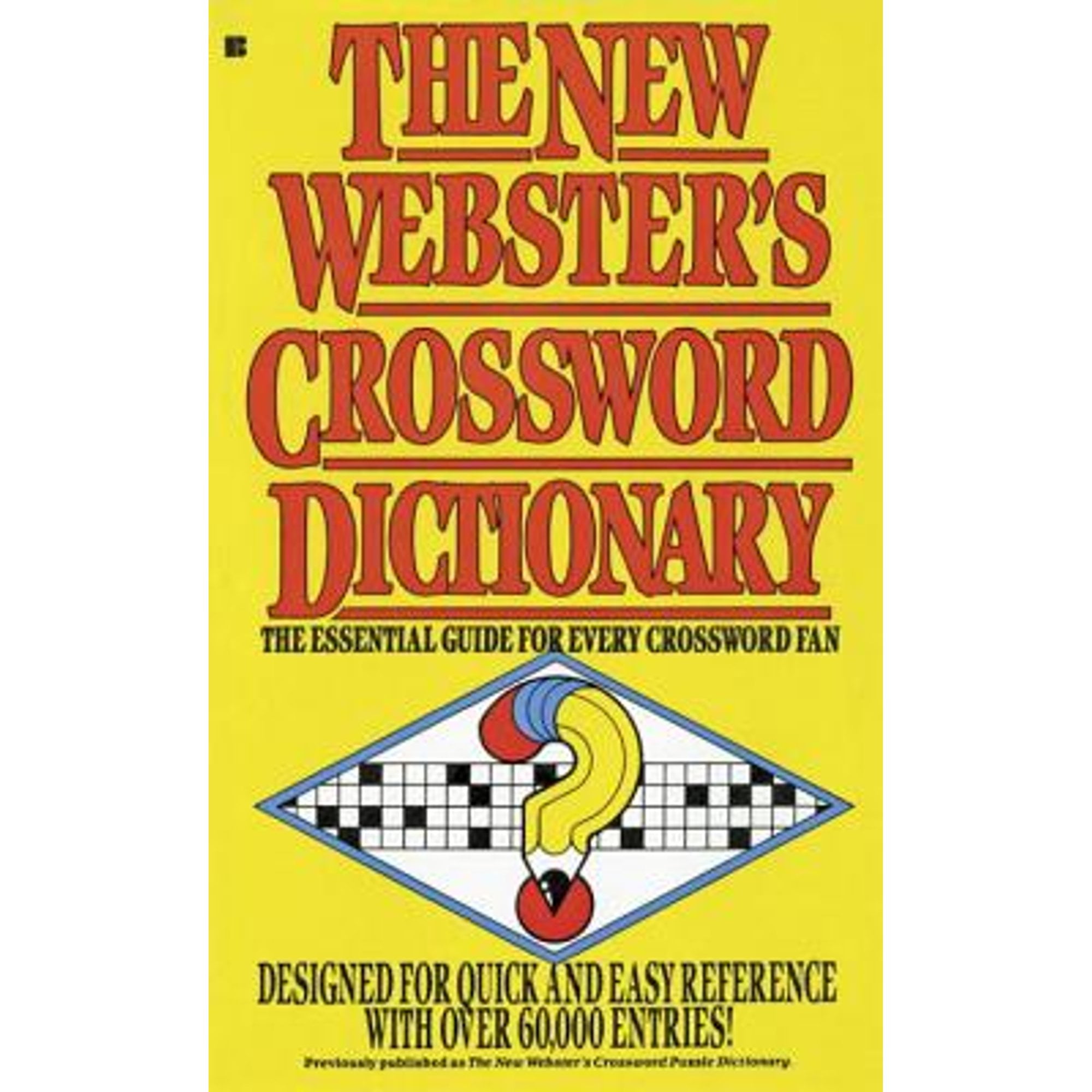 PreOwned The New ster's Crossword Dictionary The Essential Guide