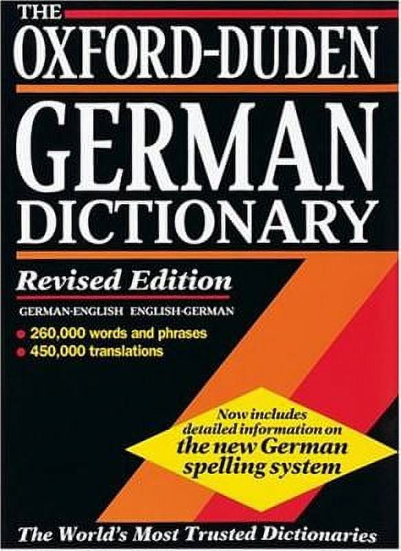 PreOwned The OxfordDuden German Dictionary GermanEnglish/English