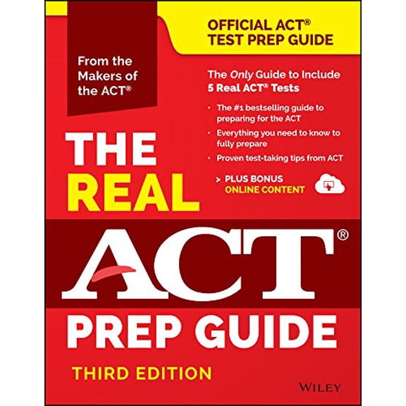 Pre-Owned The Real ACT Prep Guide (Book + Bonus Online Content), (Reprint), 9781119236412, 111923641X, Paperback, 3 edition