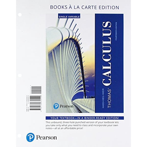 Pre-Owned Thomas' Calculus, Single Variable