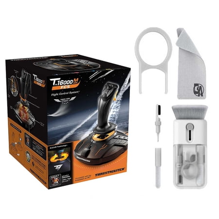 Pre-Owned Thrustmaster - T16000M FCS Flight Control System for PC With Cleaning Electric kit Bolt Axtion (Refurbished: Like New)