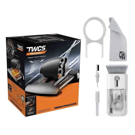 Pre-Owned Thrustmaster - TWCS Throttle for PC With Cleaning Electric kit Bolt Axtion Bundle (Refurbished: Like New)