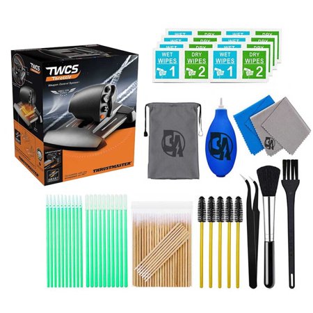 Pre-Owned Thrustmaster - TWCS Throttle for PC With Cleaning Manual Kit Bolt Axtion Bundle