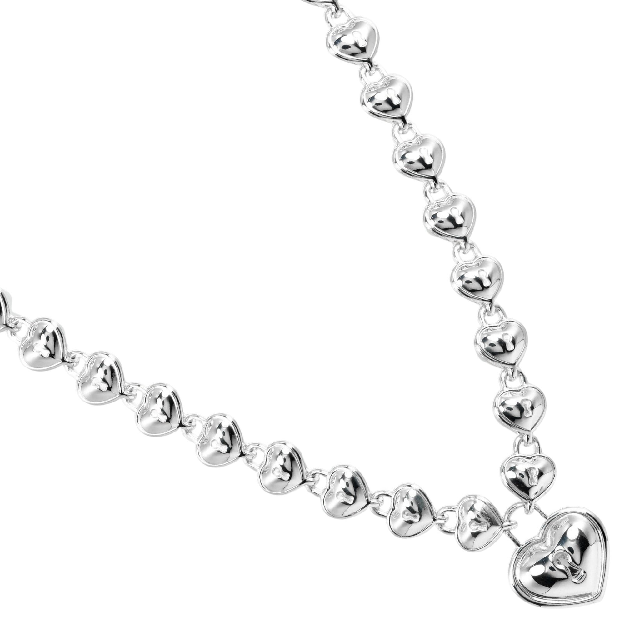 Pre-Owned Tiffany & Co. Heart Lock Necklace, 925 Silver, approx 