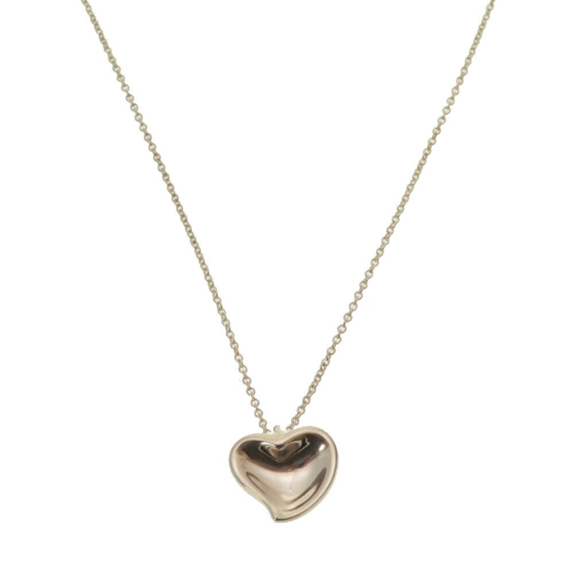 Pre-Owned Tiffany Elsa Peretti Curved Heart Necklace Silver 925
