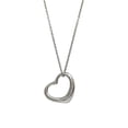 thumbnail image 1 of Pre-Owned Tiffany Open Heart Necklace Silver Elsa Peretti 22mm 925 TIFFANY&Co. Top Ladies (Like New), 1 of 10
