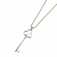 thumbnail image 1 of Pre-Owned Tiffany Trefoil Key Silver 925 Necklace 0017TIFFANY&Co. (Good), 1 of 8