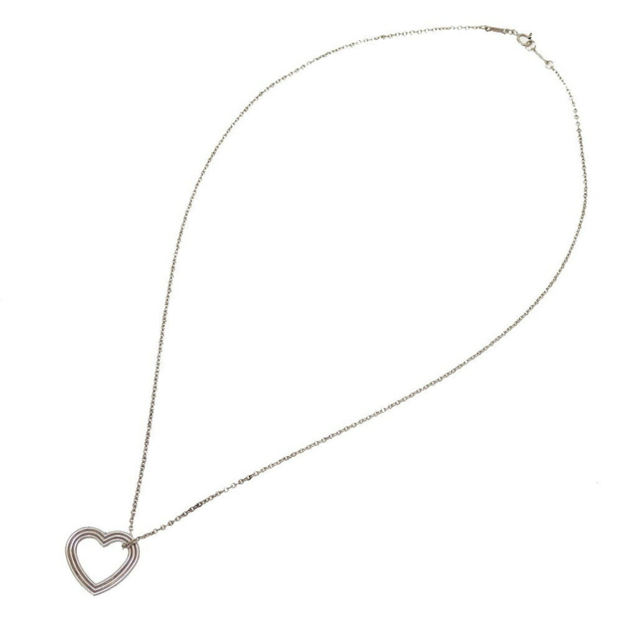 Pre-Owned Tiffany menard heart 925 silver necklace (Fair