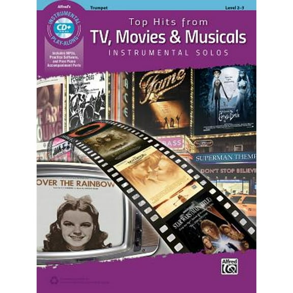 Pre-Owned Top Hits from Tv, Movies & Musicals Instrumental Solos: Trumpet, Book & Audio/Software/PDF (Paperback) by Bill Galliford