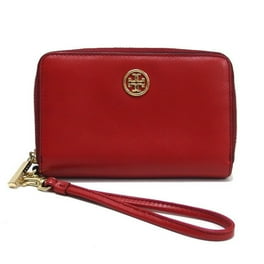 【Tory Burch】FLEMING MEDIUM SLIM WALLET スリム二つ折り財布 Tory Burch Fleming Metallic Slim Medium Wallet - Silver