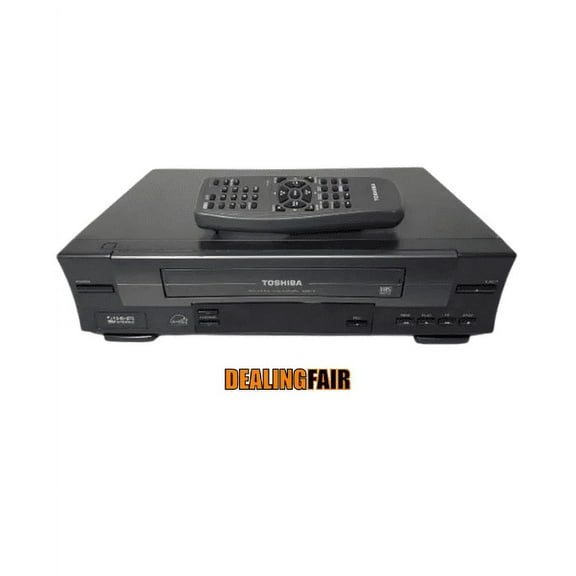 Pre-Owned Toshiba W512 Hi-Fi Stereo VHS VCR Player - w/ Remote Control, Manual, & A/V Cables (Good)