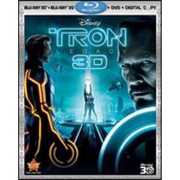 Pre-Owned Tron: Legacy 3D [4 Discs] [3D] [Blu-ray/DVD] (Blu-Ray 0786936849424) directed by Joseph Kosinski