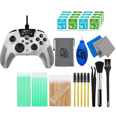 Pre-Owned Turtle Beach - Recon Controller Wired Controller for Xbox Series X, Xbox Series S, & Windows PCs with Remappable Buttons - White With Cleaning Manual Kit Bolt Axtion (Refurbished: Like New)