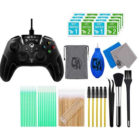 Pre-Owned Turtle Beach - Recon Controller Wired Controller for Xbox Series X, Xbox Series & Windows PCs with Remappable Buttons - Black With Cleaning Manual Kit Bolt Axtion Bundle