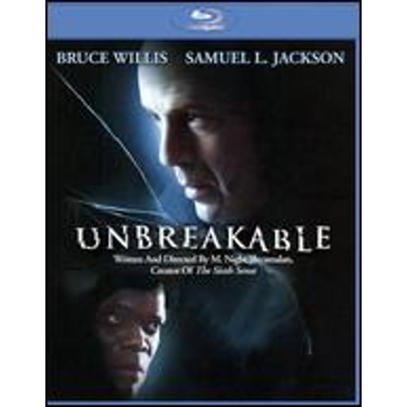 Pre-Owned Unbreakable Bruce Willis and Samuel L. Jackson Blu-ray Thriller Starring, English