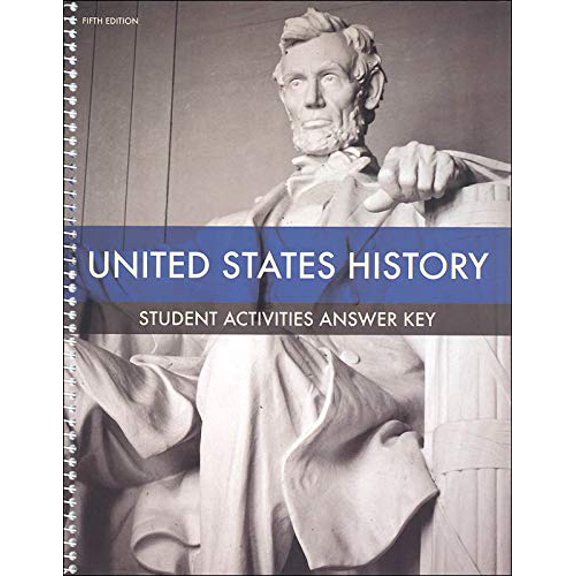 Pre-Owned United States History Student Activities Answer Key 5th Edition Paperback