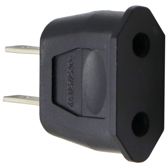 Restored Universal EU/US Wall Plug Adapter / Converter (EU to US) - Black (JHD-9622) (Refurbished)