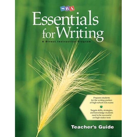 Pre-Owned Sra Essentials for Writing Teacher's Guide (Paperback) 0076234746 9780076234745