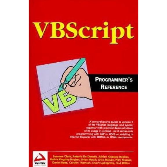 Pre-Owned Vb Script Programmer's Reference (Paperback) 1861002718 9781861002716