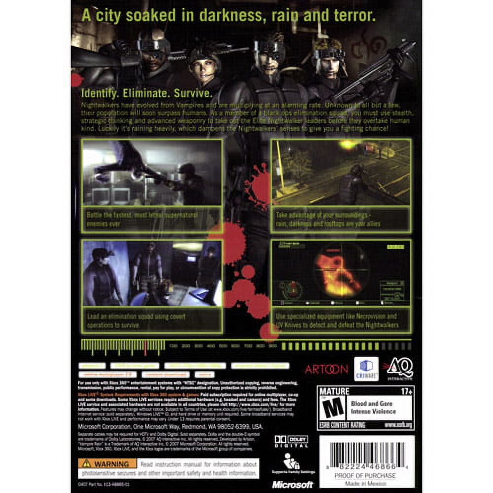 Jogo Vampire Rain Para Xbox 360 na Americanas Empresas
