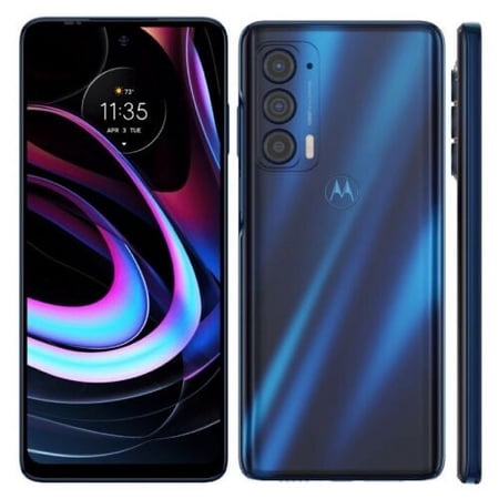 Restored Verizon Unlocked MOTOROLA Moto Edge 5G 128GB Nebula Blue (Refurbished)