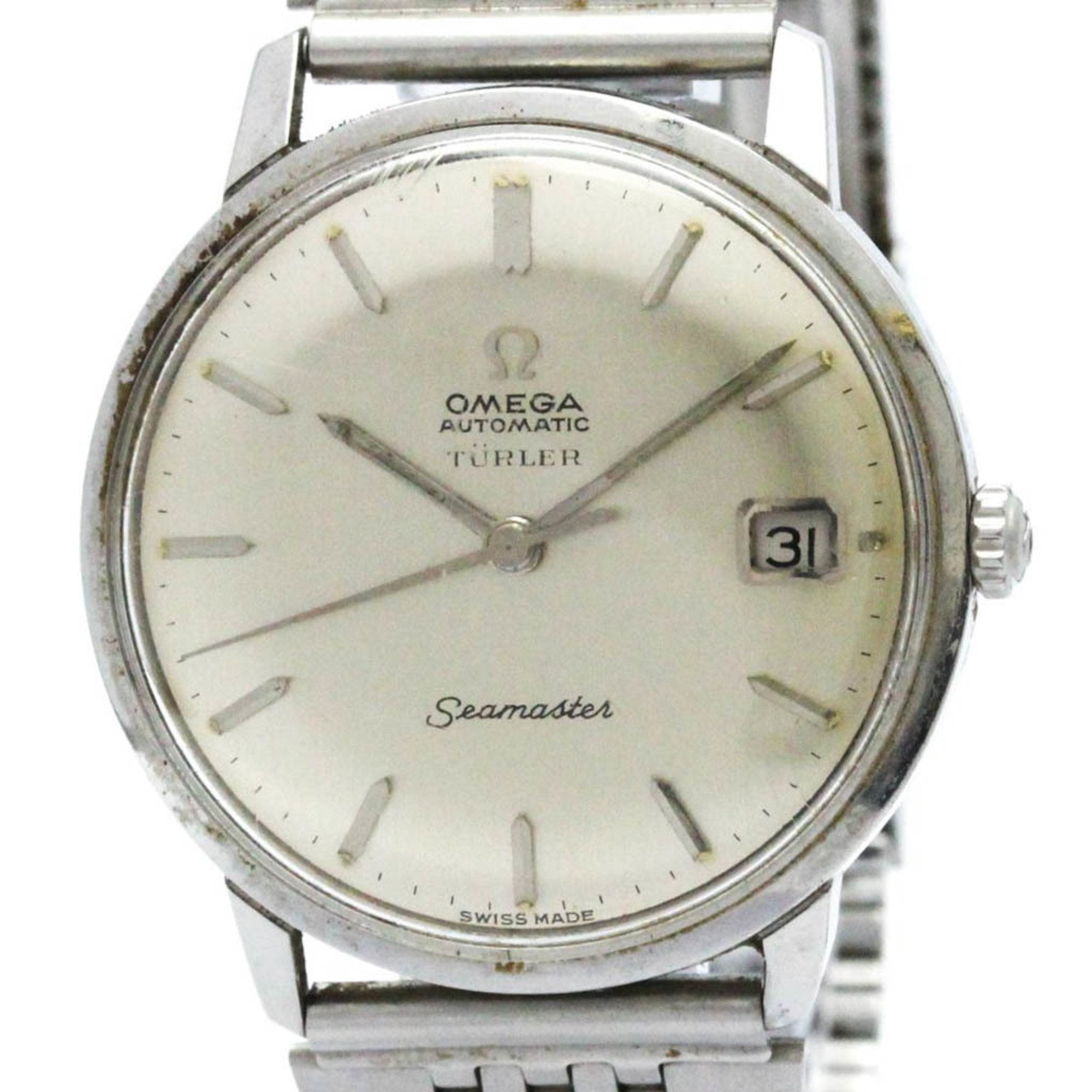 Pre Owned Vintage OMEGA Seamaster Cal 562 Steel Automatic Watch 166.001 BF571202 Fair Walmart