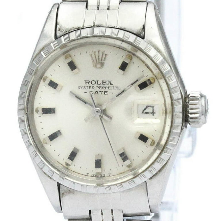 Pre Owned Vintage ROLEX Oyster Perpetual Date 6524 Steel Automatic