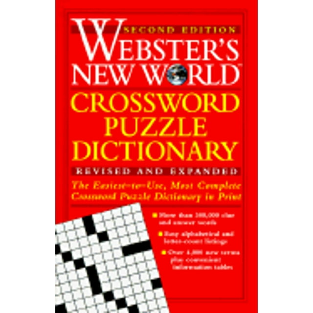 Pre Owned Webster #39 s New World Crossword Puzzle Dictionary (Hardcover