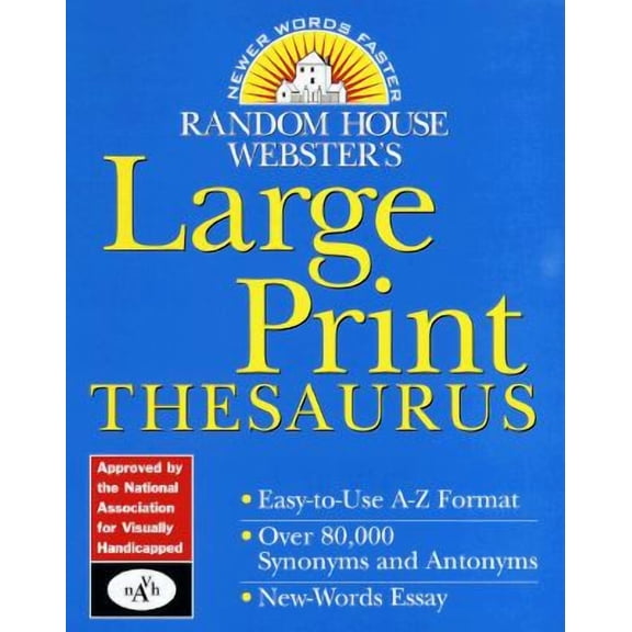 Pre-Owned Websters Thesaurus (Paperback) 9780375702112