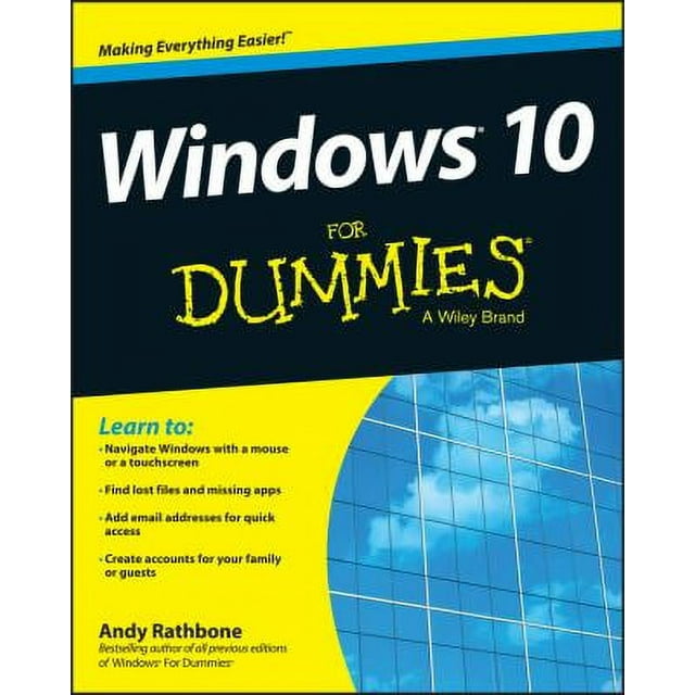 Pre-Owned Windows 10 for Dummies (Paperback) 1119049369 9781119049364