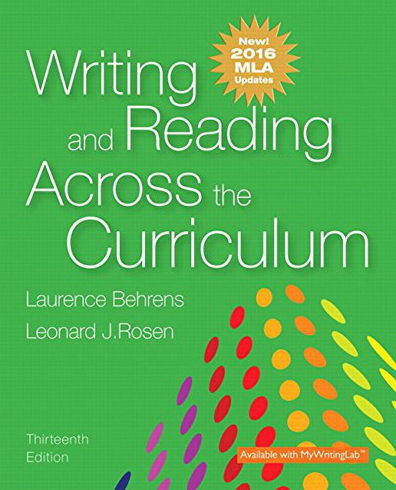 PreOwned Writing and Reading Across the Curriculum, MLA Update Edition