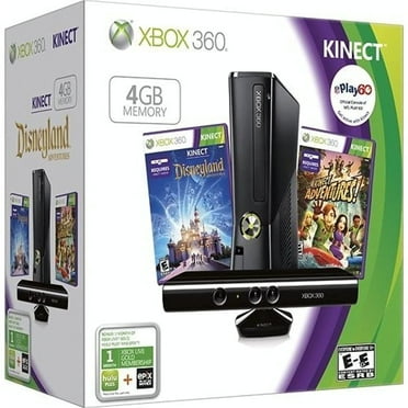 Pre-Owned Xbox 360 4 GB with Kinect, Black Full Console