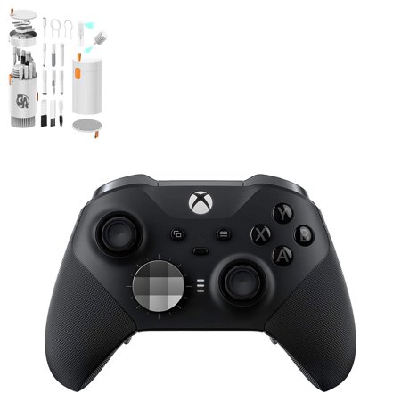 Pre-Owned Xbox Elite Series 2 Wireless Gaming Controller Black For Xbox Console With Cleaning Kit BOLT AXTION Bundle