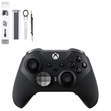 Pre-Owned Xbox Elite Series 2 Wireless Gaming Controller Black For Xbox Console With Cleaning Kit BOLT AXTION
