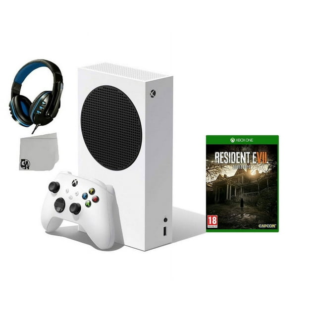 PreOwned Xbox Series S Video Game Console White with Resident Evil 7BOLT AXTION Bundle
